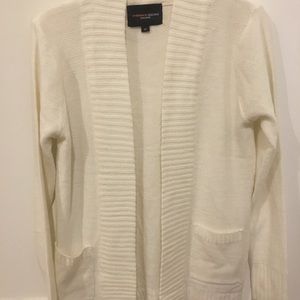 White cardigan